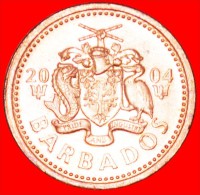 § GREAT BRITAIN: BARBADOS ★ 1 CENT 2004 UNC MINT LUSTER! LOW START ★ NO RESERVE! - Barbados