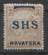 YUGOSLAVIA 1918 "Harvesters" And "Parliament" Overprinted - 2f. - Brown MH - Unused Stamps