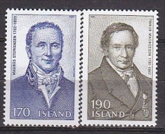 Q1286 - ISLANDE ICELAND Yv N°516/17 ** PERSONNALITéS - Unused Stamps