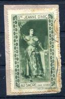 1920  - Vignette Ste Jeanne D'Arc Au Sacre  / Fragment - Military Heritage