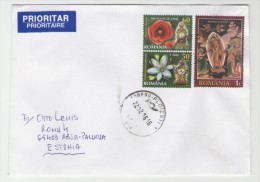 GOOD ROMANIA Postal Cover To ESTONIA 2016 - Good Stamped:christ ; Flowers - Cartas & Documentos