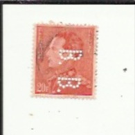 Timbre 20 Fr -Leopold III_Perforé ( B  B )  Bon Etat 1942 - 1934-51