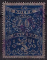 1919 - Czechoslovakia - Czechoslovakia - Tschechoslowakei - Revenue Stamp - 40 H - Timbres De Service