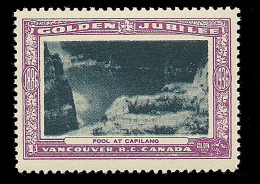 B04-53 CANADA Vancouver Golden Jubilee 1936 MNH 42 Pool At Capilano - Werbemarken (Vignetten)