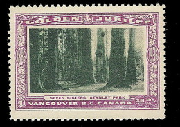 B04-57 CANADA Vancouver Golden Jubilee 1936 MNH 46 Seven Sisters Stanley Park - Privaat & Lokale Post