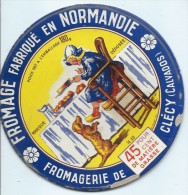 Etiquette De Fromage / Camembert/ Normandie/Fromagerie De Clécy /Calvados/Années 1960-70    FROM11 - Sammlungen