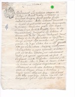 CHALONS   1744  -   10 Deniers  -   SOMPSOIS  - Marne ( 51 ) - Cachets Généralité