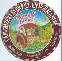 Etiquette De Fromage / Camembert/Normandie/Moulinde Ver/ULN/Condé Sur Vire/Années 1970-80    FROM34 - Verzamelingen
