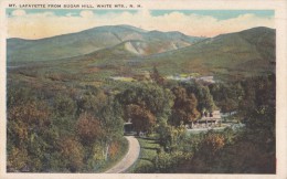 MT. LAFAYETTE FROM SUGAR HILL, WHITE MTS., NH 1928 Used Postcard [16870] - White Mountains