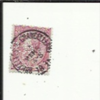 Timbre 10 Cts -Leopold II_Perforé ( P  B )  Bon Etat 1886 - 1863-09