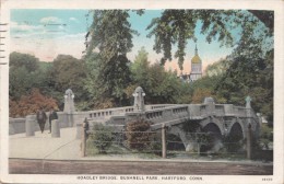 HOADLEY BRIDGE, BUSHNELL PARK, HARTFORD, CONNECTICUT, 1933 Used Postcard [16877] - Hartford