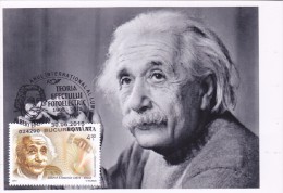 PHYSICIAN, NOBEL PRICE, EINSTEIN, 2015, MAXICARD, ROMANIA - Albert Einstein