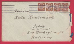 204447 / 1938 - 4 X 1 DIN. - King Peter II , ZAGREB CROATIA - SOFIA  , Yugoslavia Jugoslawien Yougoslavie - Lettres & Documents
