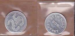 AC - MILITARY BASES AND WARSHIPS TOKEN ANKARA NCO OPEN MESS 25 IN MDSE ALUMINUM ROKEN JETON - Firma's