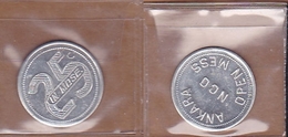 AC - MILITARY BASES AND WARSHIPS TOKEN ANKARA NCO OPEN MESS 25 IN MDSE ALUMINUM ROKEN JETON - Professionals / Firms