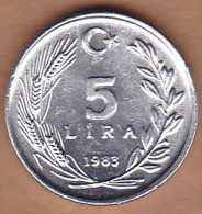 AC - TURKEY 5 LIRA 1983 ALUMINUM UNCIRCULATED - Turquie