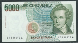 LIRE 5.000 TIPO BELLINI - SERIE SPECIALE  XD - FDS - 5000 Liras