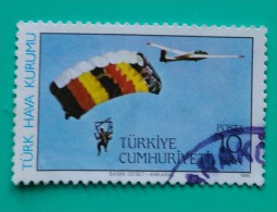 TURQUIA 1985 The 60th Anniversary Of The Turkish Aviation League. USADO - USED. - Gebruikt