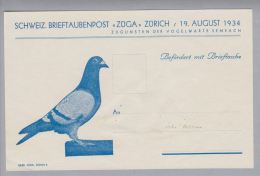 Schweiz Soldatenmarken Brieftaubenpost "Züga" 1939-08-19 Ungebraucht - Etichette