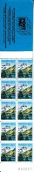 Switzerland Booklet Scott #905a Pane Of 10 60c Mountain Lakes - Markenheftchen