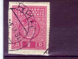 PORTO-COAT OF ARMS-1 D-POSTMARK-NIN-CROATIA-YUGOSLAVIA-1931 - Timbres-taxe