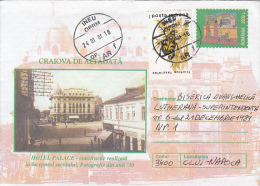 39176- CRAIOVA- PALACE HOTEL, TOURISM, COVER STATIONERY, 2001, ROMANIA - Hôtellerie - Horeca