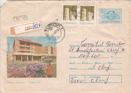 39179- IASI COUNTY- RARESOAIA HOTEL, TOURISM, REGISTERED COVER STATIONERY, 1987, ROMANIA - Hôtellerie - Horeca