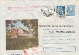 39183- PREDEAL SKI RESORT, ROZMARIN HOTEL, TOURISM, REGISTERED COVER STATIONERY, 1988, ROMANIA - Hôtellerie - Horeca