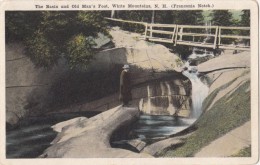 The Basin And Old Man's Foot, White Mountains, NH, Early 1900s Unused Postcard [16914] - White Mountains