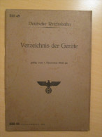 WWII German Third Reich Railway Equipment Directory Book 1942 - Catalogi