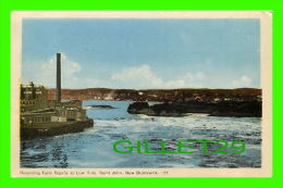 SAINT JOHN, NEW BRUNSWICK - REVERSING FALLS RAPIDS AT LOW TIDE - TRAVEL IN 1947 - PECO - - St. John