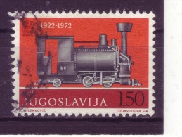 STEAM LOCOMOTIVE-1-50 DIN-TRAIN-50 ANNIVERSARY-YUGOSLAVIA-1972 - Oblitérés