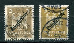 Repubblica Di Weimar -  Mi. 105a - 105b (o) - Dienstzegels