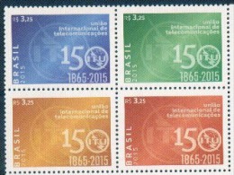 Brasil 2015 ** 150 Años Unión Internacional De Telecomunicaciones. See Desc. - Unused Stamps