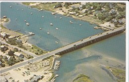 Aerial View, Bass River Bridge, South Yarmouth, Cape Cod, Mass, Unused Postcard [16939] - Cape Cod