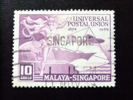 Malaya Singapore Singapour 1949 UPU Yvert N&ordm; 23 &ordm; FU - SG N&ordm; 33 &ordm; FU - Singapore (...-1959)