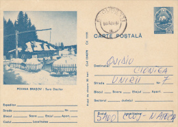 39420- POIANA BRASOV- SKI RESORT, SURA DACILOR RESTAURANT, TOURISM, POSTCARD STATIONERY, 1979, ROMANIA - Hôtellerie - Horeca