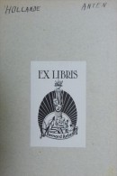 Bernard ANTEN - HOLLANDE - Ex-libris Bois Gravé Sur Bois - Ex-Libris