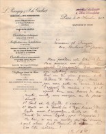 VP3528 - Tabac - Lot De Documents -  Ingénieurs Des Arts & Manufactures L.PRANGEY & J. De GRODET à PARIS Rue Bourdaloue - Documenten