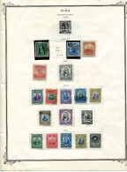 Cuba 1905-11. Album Pages With 17 Stamps - Mixed Condition - Colecciones & Series