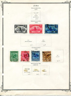 Cuba 1929-33. Album Pages With 10 Stamps - Mixed Condition - Collections, Lots & Séries