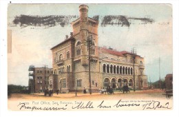 Post Office , SAN ANTONIO , TEXAS, USA , + Flamme US Flag Sur Washington 2 C , 1907 , > Paris , TB - San Antonio