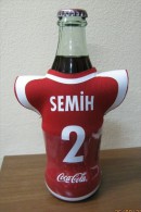 AC - COCA COLA EMPTY BOTTLE & CROWN CAP TURKISH FOOTBALL NATIONAL TEAM NAMES SOCCER - 2 - SEMIH - Bottles