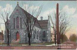 VS.-  Ann Arbor. First Congregational Church Of Ann Arbor Michigan..  2 Scans - Ann Arbor