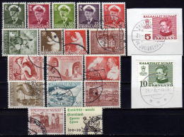 GRÖNLAND - Lot 19 Verschiedene  Used - Used Stamps
