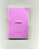 - ECHANTILLON CHANEL . CHANCE EAU TENDRE . - Muestras De Perfumes (testers)