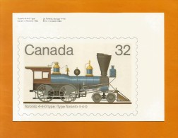 CANADA  1983 , Locomotive - Maximum Card - First Day 17 XI 1983 - 2 Scan - Tarjetas – Máxima
