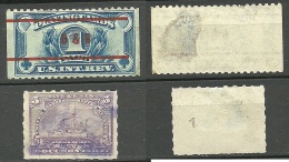 USA Ca 1890/1895 Documentary Palyng Cards Pack Tax Stamp Etc Thins! - Fiscaux