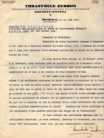 VP3535  - Tabac - Lettres - Mr ZERBINI à DRESDEN Pour Mr SCHLOESING De PARIS Et Concernant La Dénicotisation Du Tabac - Dokumente