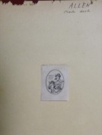 Ex-libris Miniature - CHARLES DEXTER ALLEN - Angelots - Bookplates